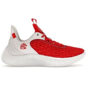 Under Armour Curry Flow 9 Team 'White Red' 3025631-100 Basketball Shoes - NWT